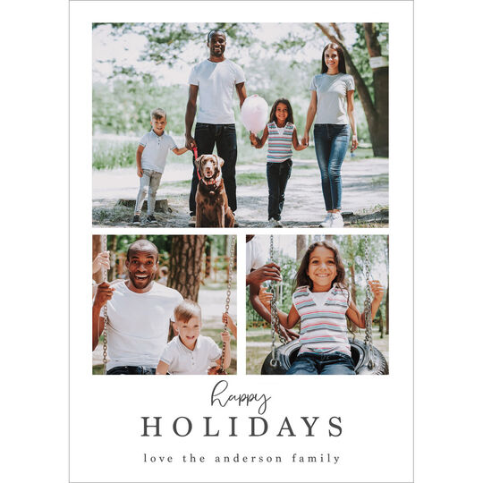 Modern Holidays Holiday Photo Cards